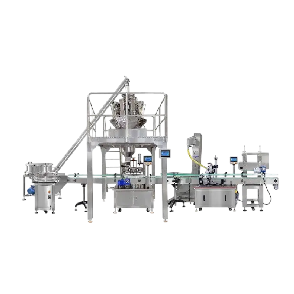 coffe jar filling and capping labeling machine